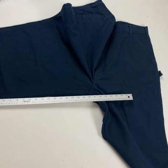 NWT Carhartt Loose Fit Washed Duck Utility Pants Mens 46 x 30 Blue B11 MDT - Picture 13 of 14